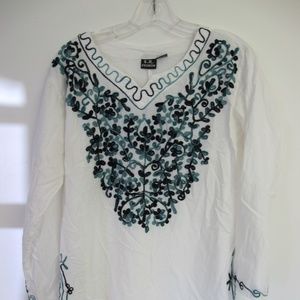 BOHO BOHEMIAN TUNIC TOP DRESS EMBROIDERED